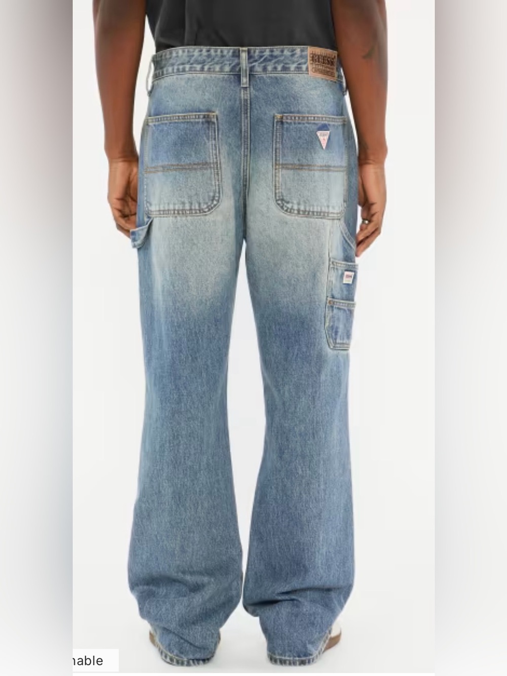 Guess Light Blue Men's Bootcut Carpenter Jeans